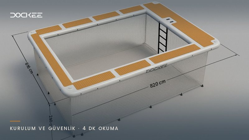 Göcek Koylarında Korunaklı Yüzme Alanı: Deniz Havuzu Kurulumu
