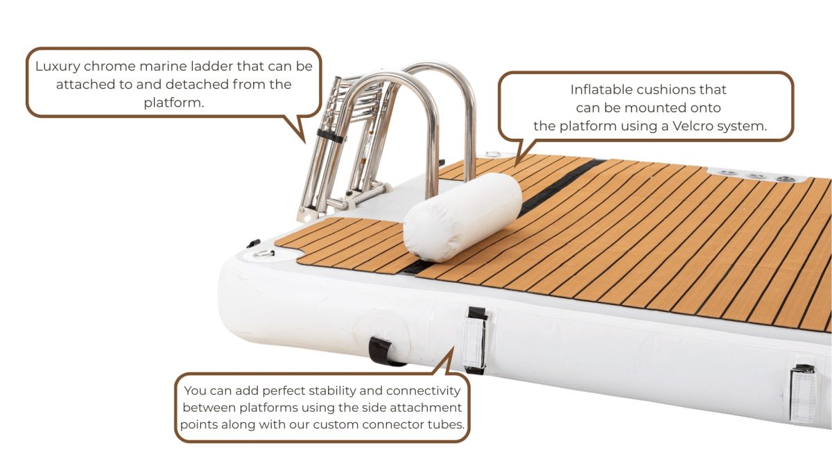 Dockee Premium Teak Platform 2.05 m