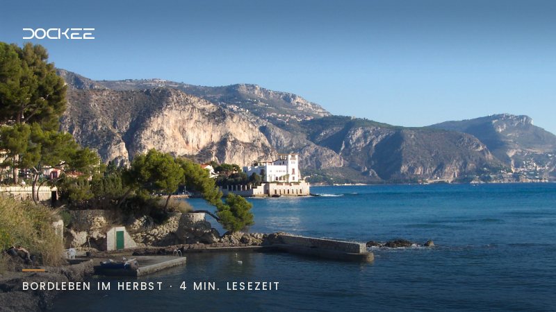 Herbst an der Côte d'Azur: Die schwimmende Lounge der Yacht