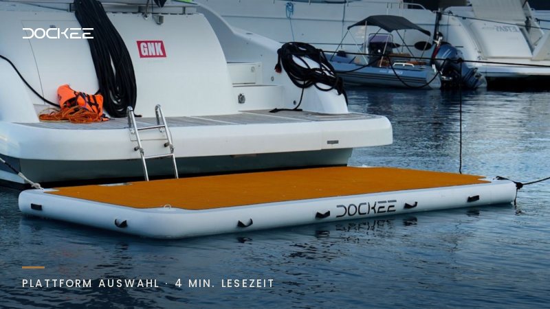 Die passende Größe der schwimmenden Plattform für Ihre Yacht