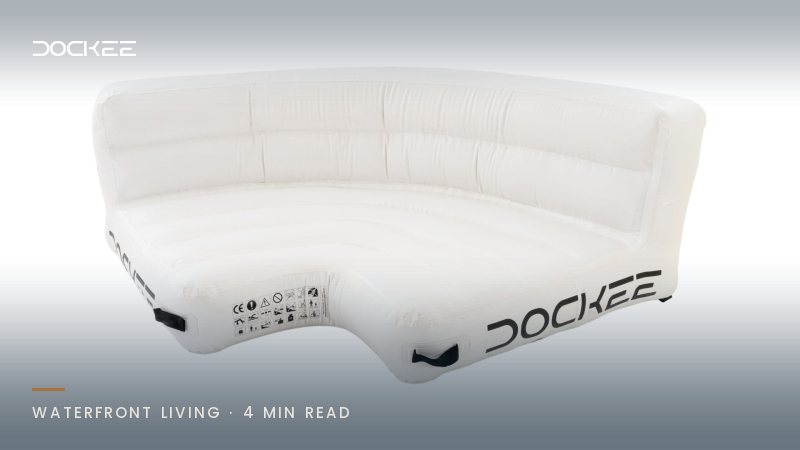 Creating a Floating Dock Lounge for a Yacht at Dusk